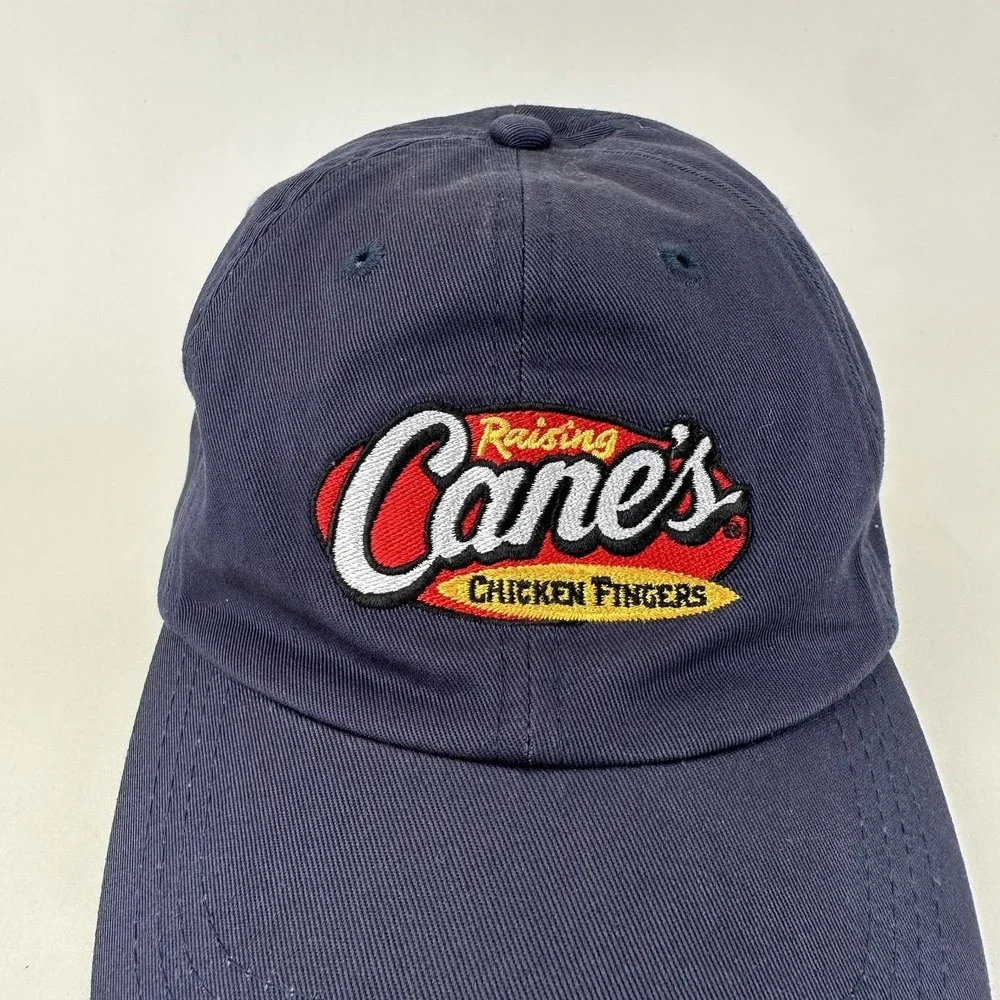 Raising Canes Cap Hat Chicken Embroidered Blue Uniform Employee Team Member
